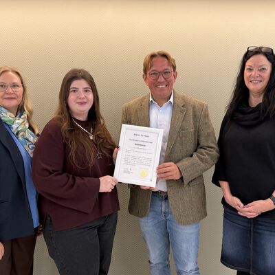 20261014 - Beitritt zu &raquo;Mayors for Peace&laquo; mit Urkunde dokumentiert
