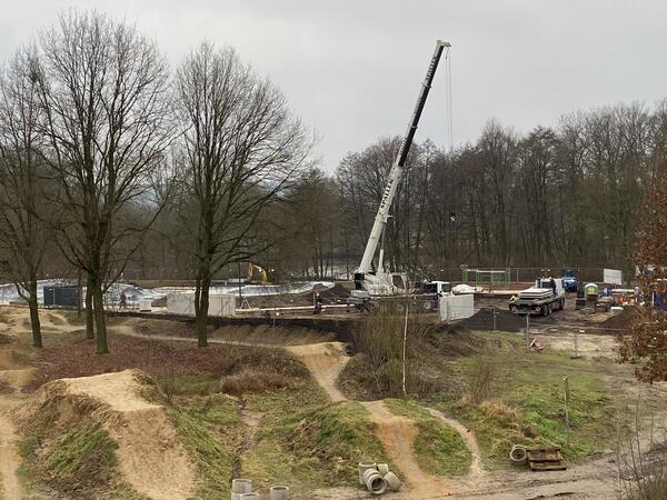 Graffitiw&auml;nde f&uuml;r den neuen Outdoorpark am Aasee stehen