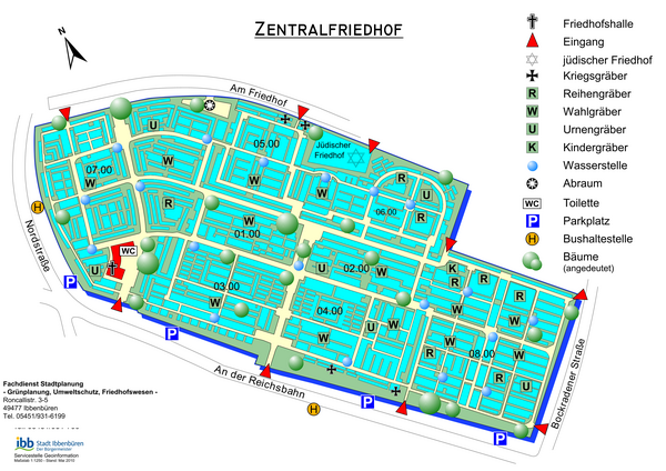 Zentralfriedhof: �bersichtsplan