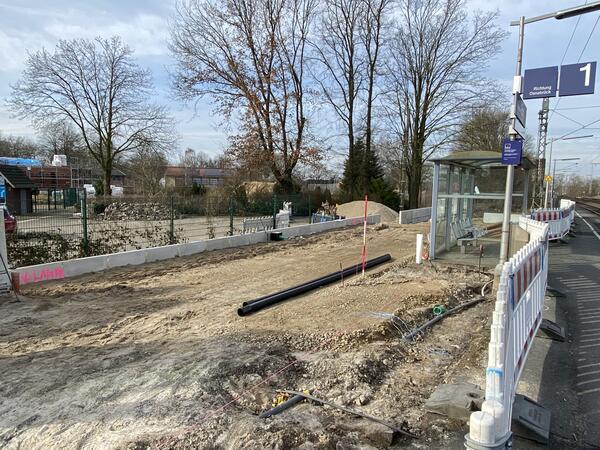Bauarbeiten f&uuml;r neue Mobilstation in Esch gehen voran