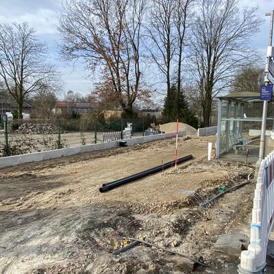 Bauarbeiten für neue Mobilstation in Esch gehen voran