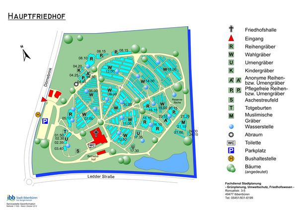Hauptfriedhof: �bersichtsplan