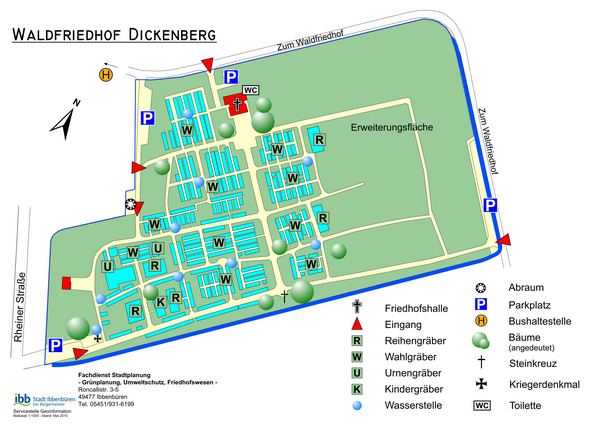 Waldfriedhof Dickenberg: �bersichtsplan