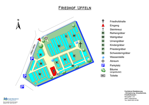 Friedhof Uffeln: �bersichtsplan