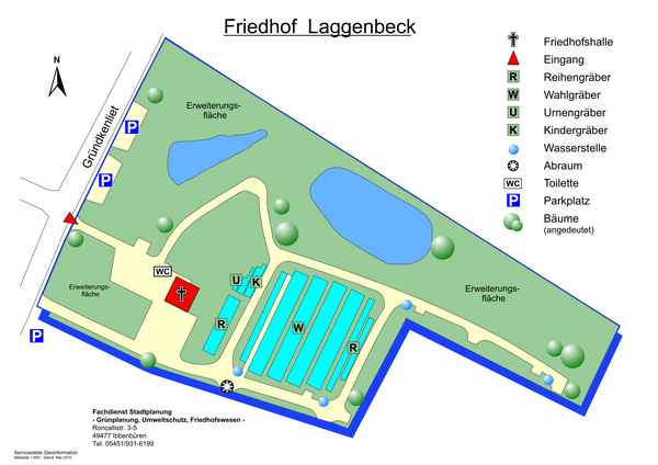 Friedhof Laggenbeck: �bersichtsplan