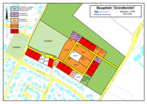 Baugebiet "Gr&uuml;ndkenliet-Nord": Lageplan