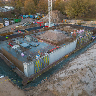 Sportbad Ibbenb&uuml;ren (Baustelle, November 2025)