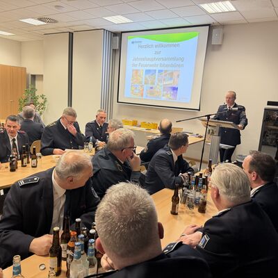 Impressionen von der Jahreshauptversammlung der Feuerwehr Ibbenb&uuml;ren. (Foto: Stadt Ibbenb&uuml;ren / Christina H&uuml;sken)