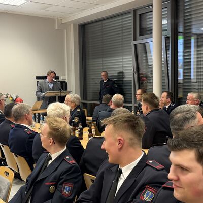 Impressionen von der Jahreshauptversammlung der Feuerwehr Ibbenb&uuml;ren. (Foto: Stadt Ibbenb&uuml;ren / Christina H&uuml;sken)