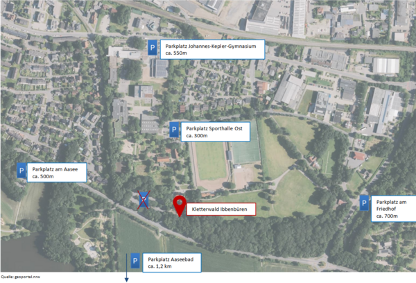 20260529 - Parkplatz an der Ledder Stra&szlig;e nur eingeschr&auml;nkt nutzbar