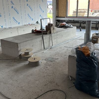 Impressionen vom Richtfest f&uuml;r das neue Schul- und Vereinsschwimmbad (Foto: Stadt Ibbenb&uuml;ren / Andr&eacute; Elshoff)