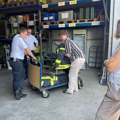 Bei der Willkommenswoche haben die neuen Auszubildenden die vielf&auml;ltige Arbeit bei der Stadt Ibbenb&uuml;ren kennengelernt. (Foto: Stadt Ibbenb&uuml;ren)