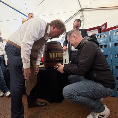 Impressionen vom Fassanstich zur offiziellen Er&ouml;ffnung der Ibbenb&uuml;rener Gro&szlig;kirmes 2026 (Foto: Stadt Ibbenb&uuml;ren / Max Bertemes)